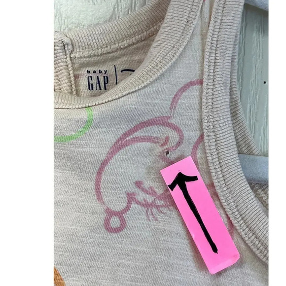 Baby Gap/Disney 3Toddler Multiple ColorsTrapeze Minnie Face  Dress - Picture 3 of 13